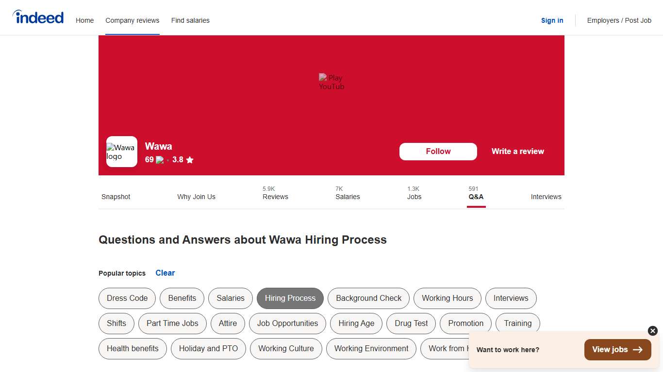 Questions and Answers about Wawa Hiring Process | Indeed.com